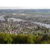 Blick von der Burg Hohenklingen auf Stein am Rhein